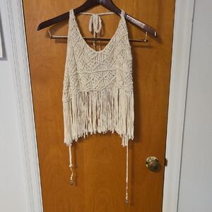 House of Harlow 1960 Small Halter Crop Top BOHO